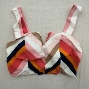 Linen Striped  Top
